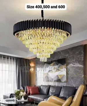 Generic Crystal and Gold Led Chandelier.