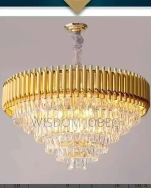 Generic Crystal and Gold Led Chandelier.