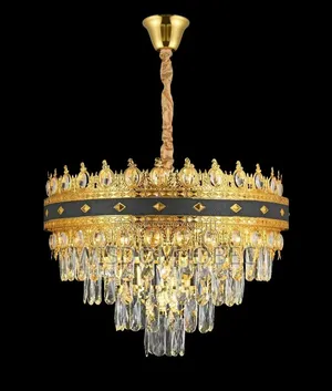 Generic Crystal and Gold Led Chandelier.