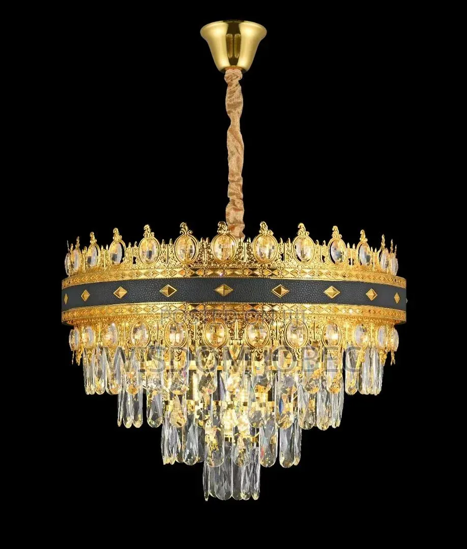 Generic Crystal and Gold Led Chandelier.