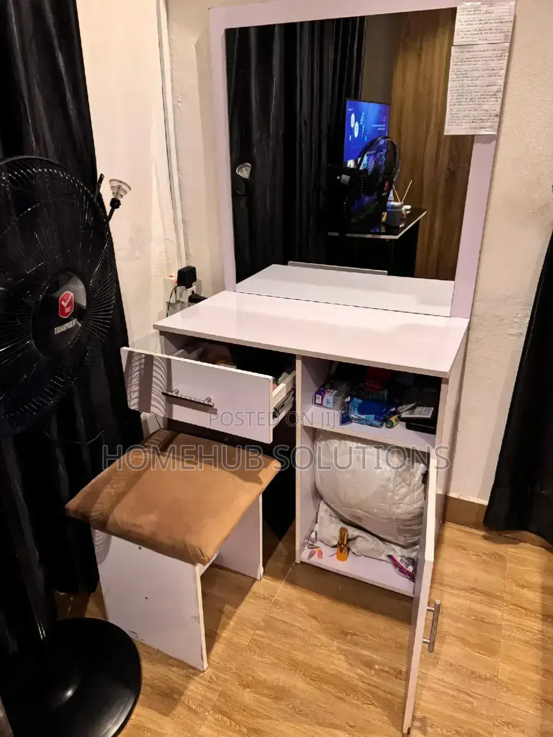 Dresser With Stool