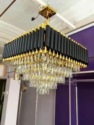 Generic Crystal and Gold Led Chandelier.