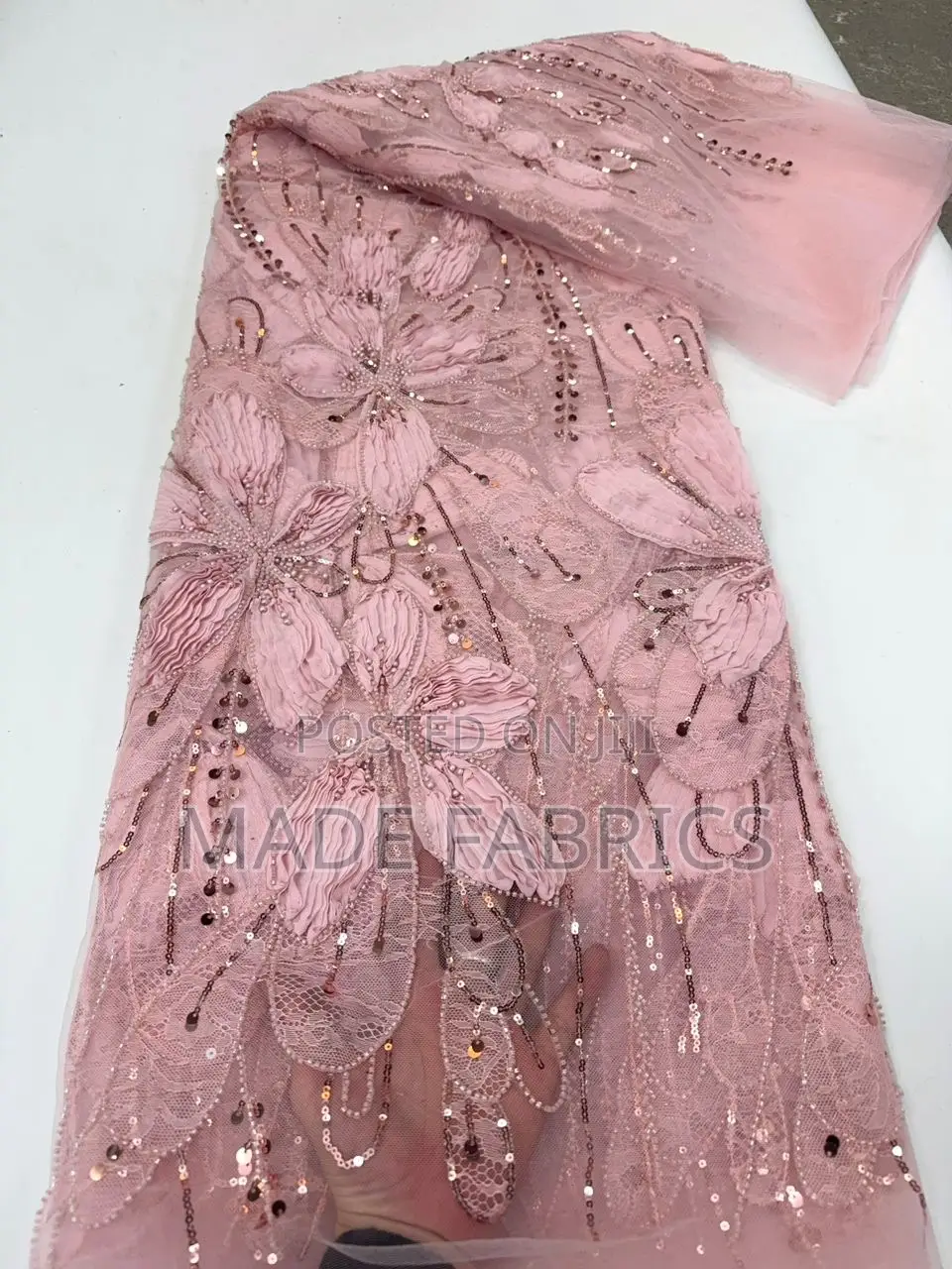 Luxury Handbeaded Tulle Lace