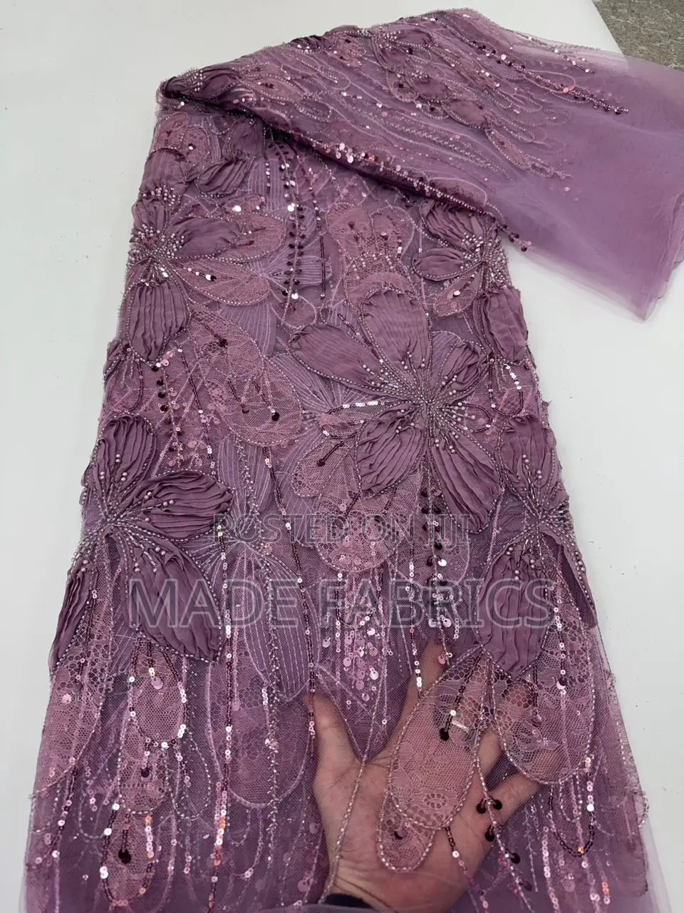 Luxury Handbeaded Tulle Lace