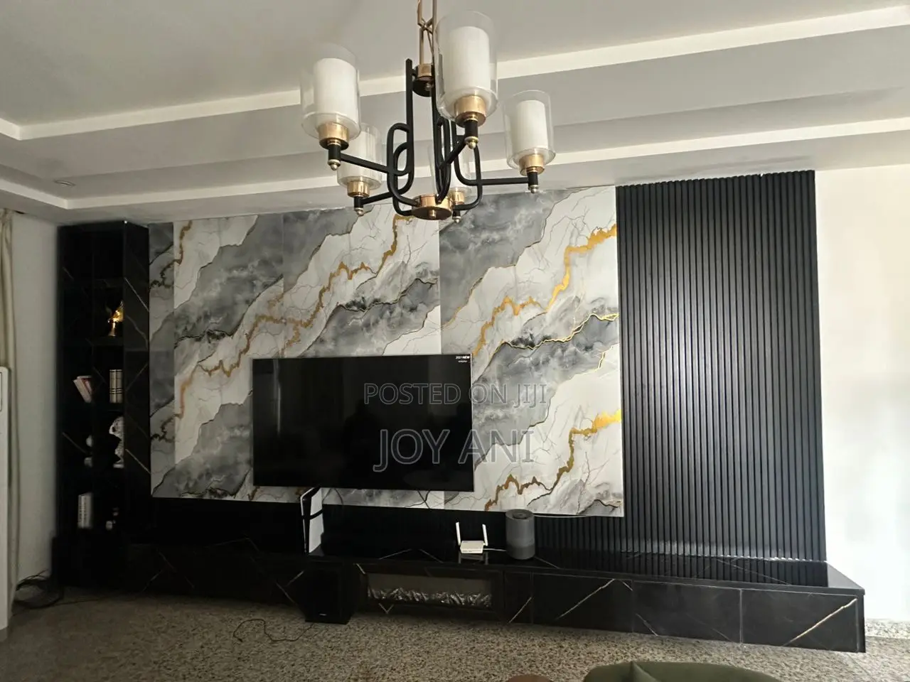 Tv Console With Panels