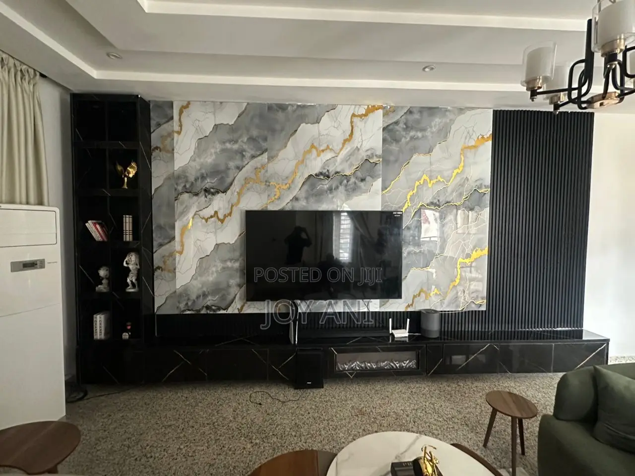 Tv Console With Panels