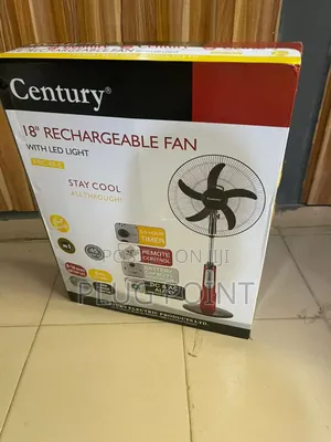 Century Portable 18-Inch Rechargeable Standing Fan