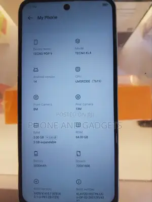 Tecno Pop 9 64 GB Gray