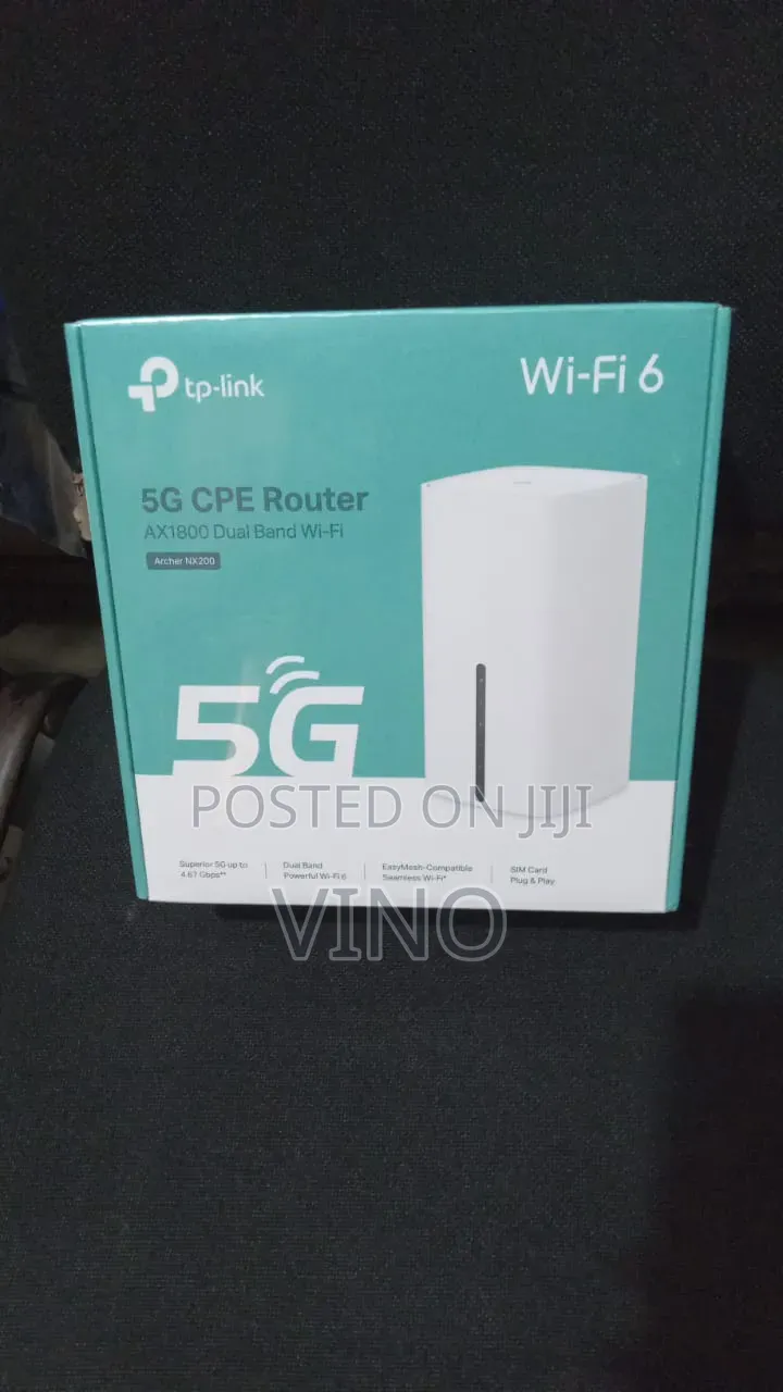 TP-Link Archer Nx200 5g Cpe Router Featuring Wi-Fi 6 Technology.