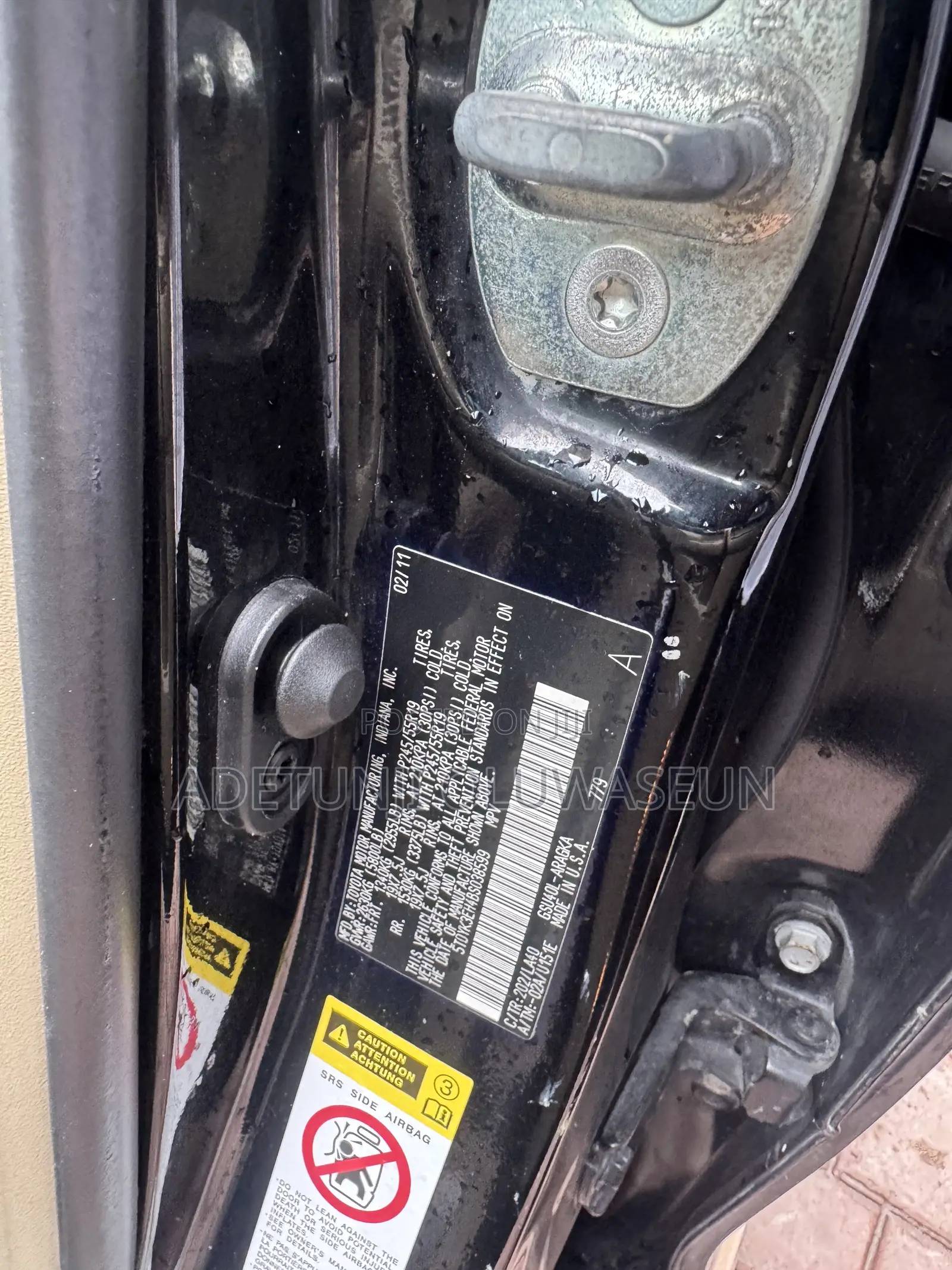 Toyota Highlander Limited 2011 Black