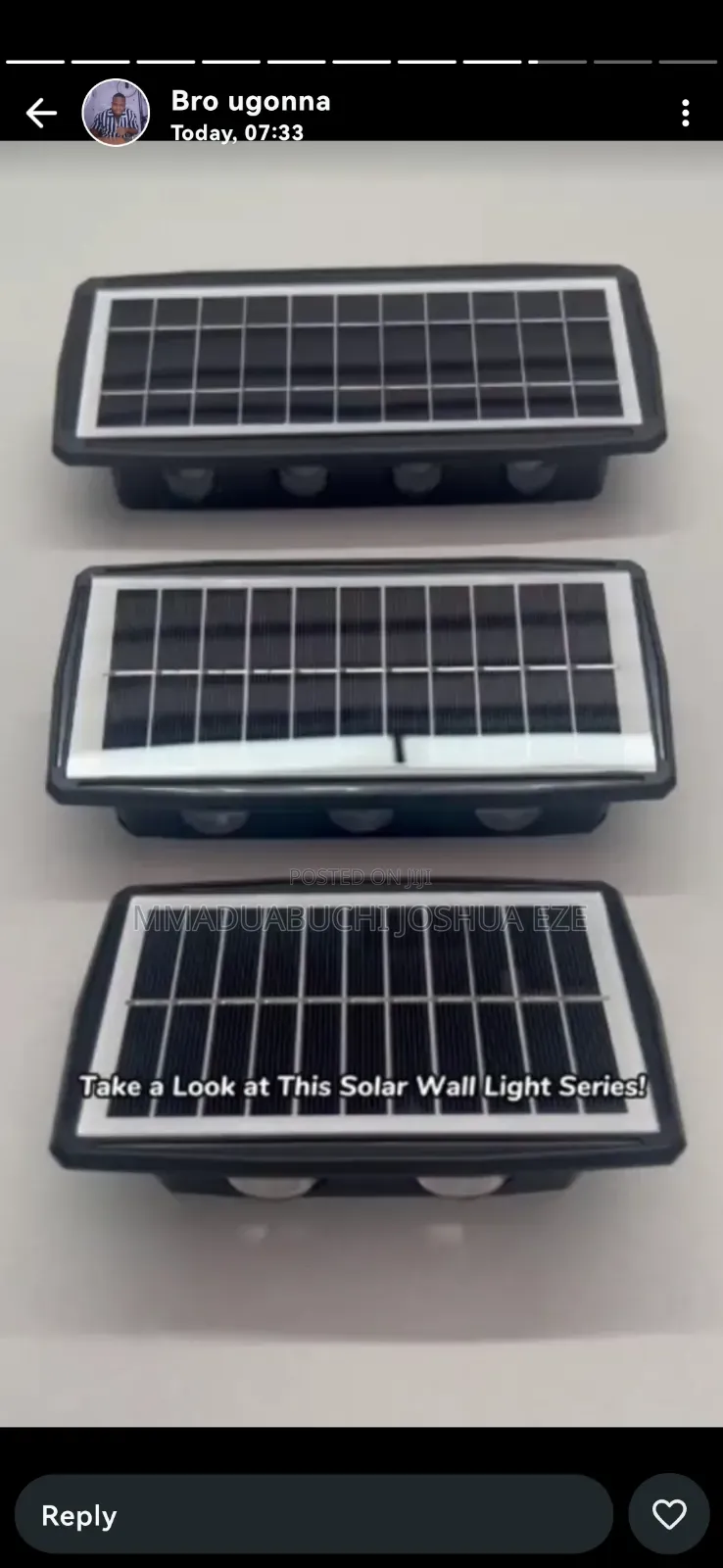 Standard Solar Wall Light