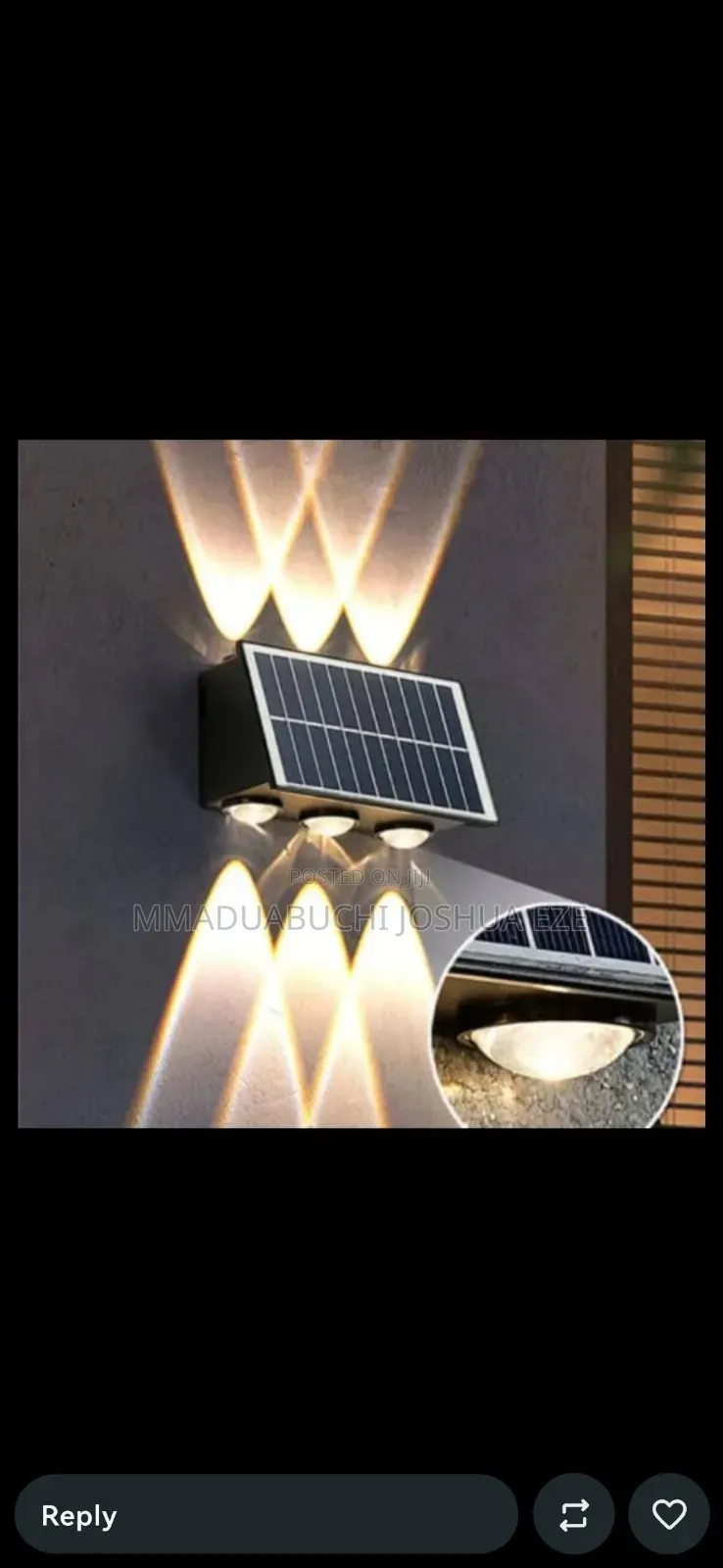 Standard Solar Wall Light
