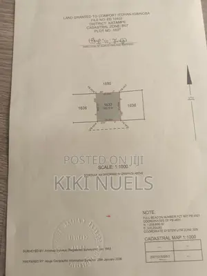 Fully Fenced Prime Land for Sale in Katampe Main