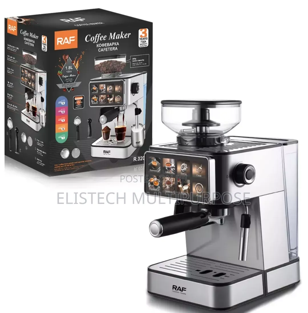 Raf Espresso Coffee Maker - Automatic Cleaning Twin Brewing