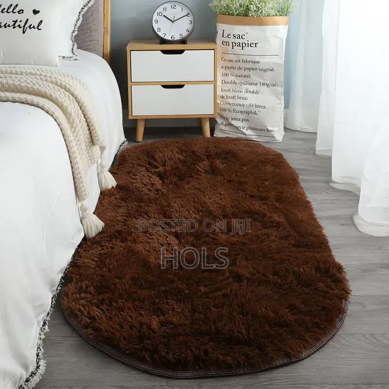 Cute Soft and Round Rabbit Fur Rug