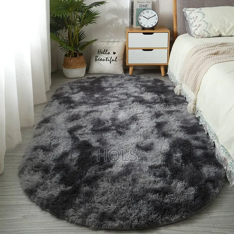 Cute Soft and Round Rabbit Fur Rug