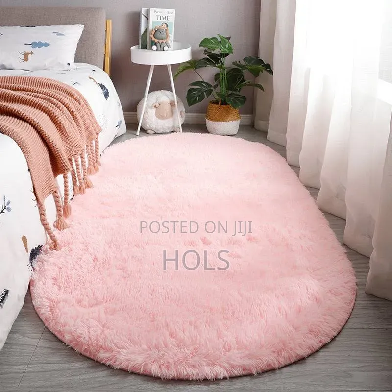 Cute Soft and Round Rabbit Fur Rug