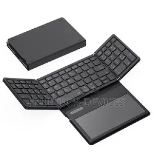 B055 Ergonomic Wireless Rechargeable Folding Keyboard Bt Touchpad