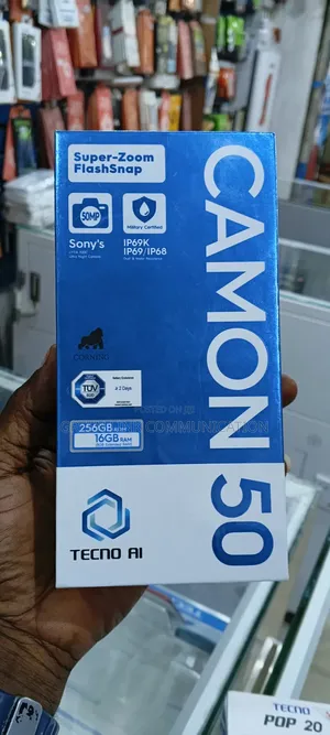 New Tecno Camon 50 256 GB Gray