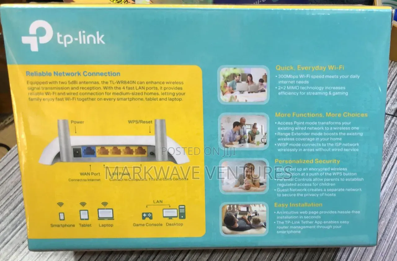 Tp Link 840n Wireless 4 in 1 Router