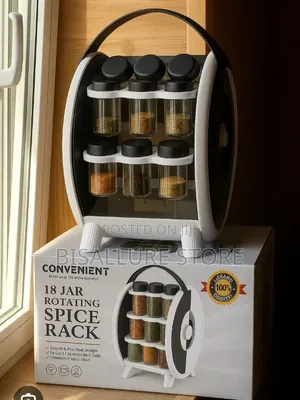 18 Jar Rorating Spice Rack