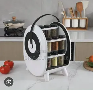 18 Jar Rorating Spice Rack