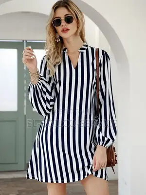 Stripped Shift Dress for Women