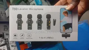 T90 Lavalier Microphone Set With Four Transmitters and One Receiver