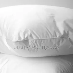 Luxurious White Feather and Down Sleeping Pillow Aid Good Sleep