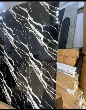 Generic White and Gold Waterproof Marble Sticker