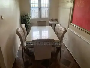 6 Seaters Marble Top Dining Table