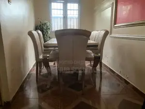 6 Seaters Marble Top Dining Table