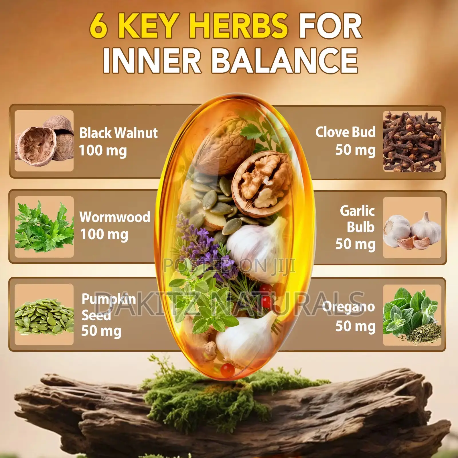 Wormwood + Black Walnut + Cloves (Liver Wellness)