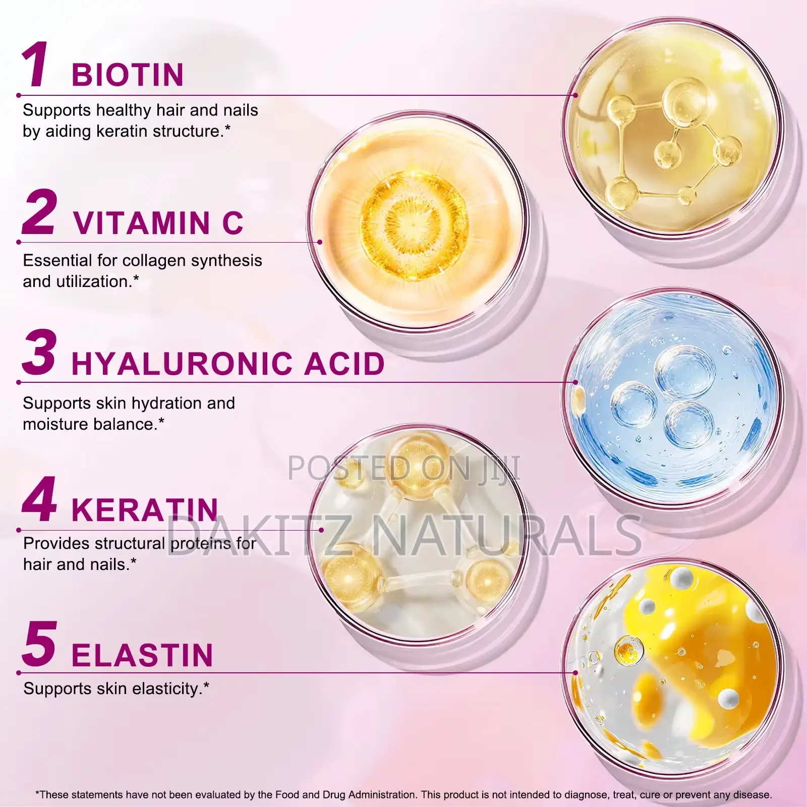 Multi Collagen Peptides Types I III v X (454g)