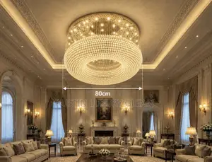 800mm by 4feet Luxury Crystal Chandelier – Timeless Beauty Elegance