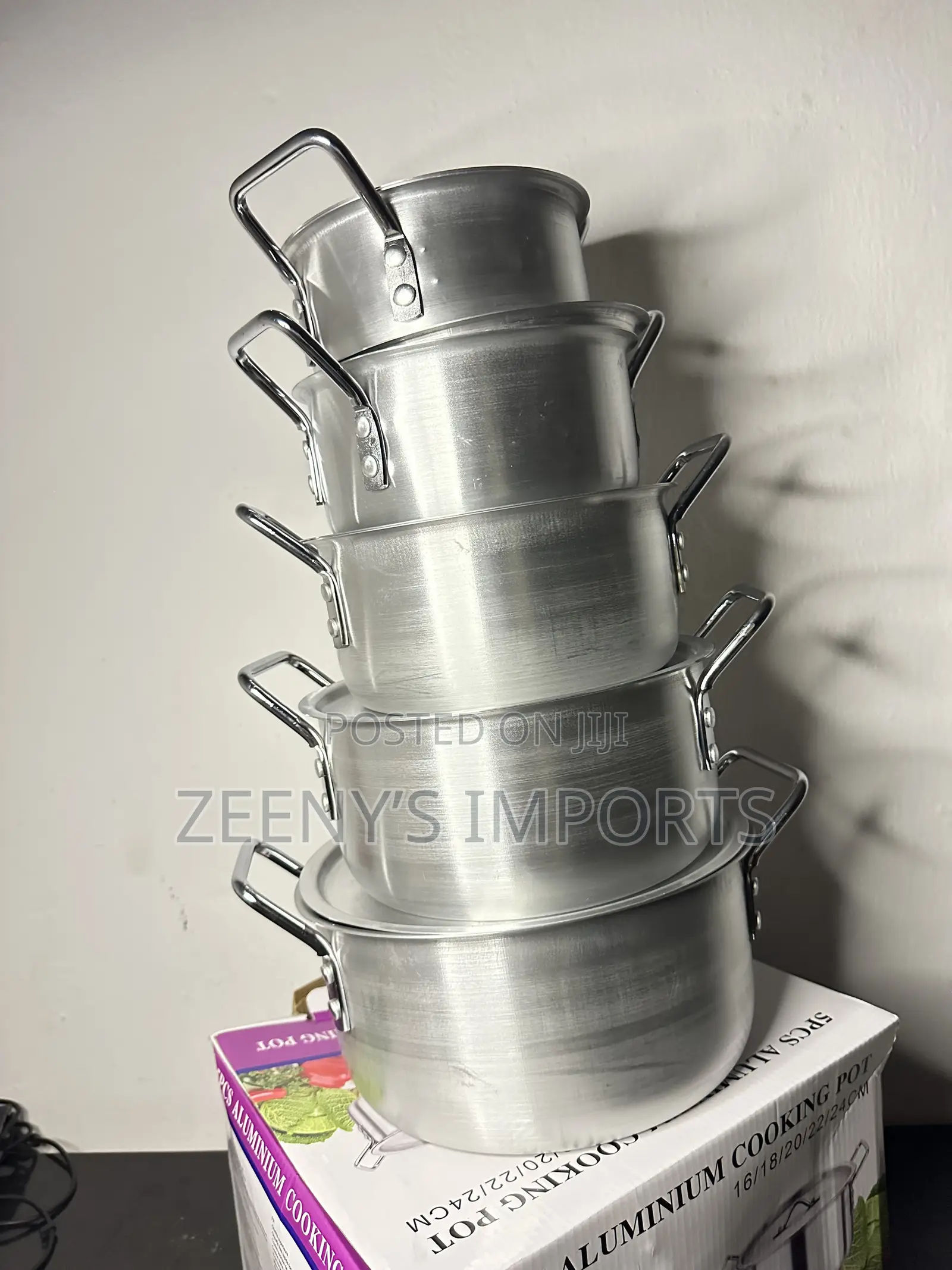 5pcs Thickened Aluminum Pot Set