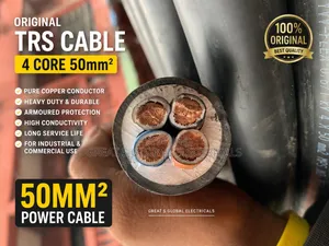 Original 4 Core 50mm2 TRS Copper Cable – Heavy Duty Power Cable