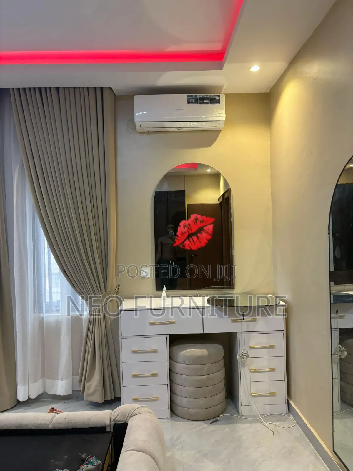 Dressing Mirror White