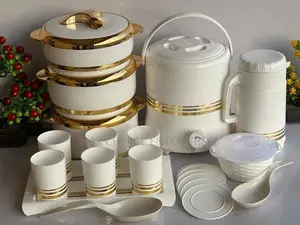 Quality Insulated Serving Flask With Jugs and Cups- 20pcs Full Set