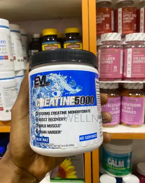 Evl Creatine Blue Razz Flavored - 40 Serv