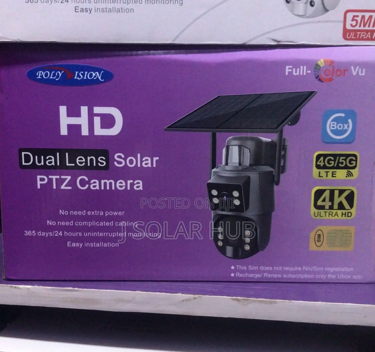 Ubox Single Lens Solar Security Camera