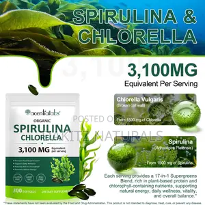 Organic Spirulina Chlorella 300softgels