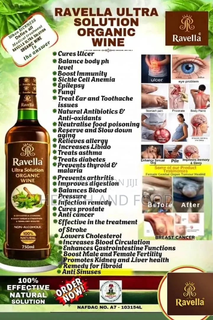 Ravella Wine 100% Nature Herbal Solution