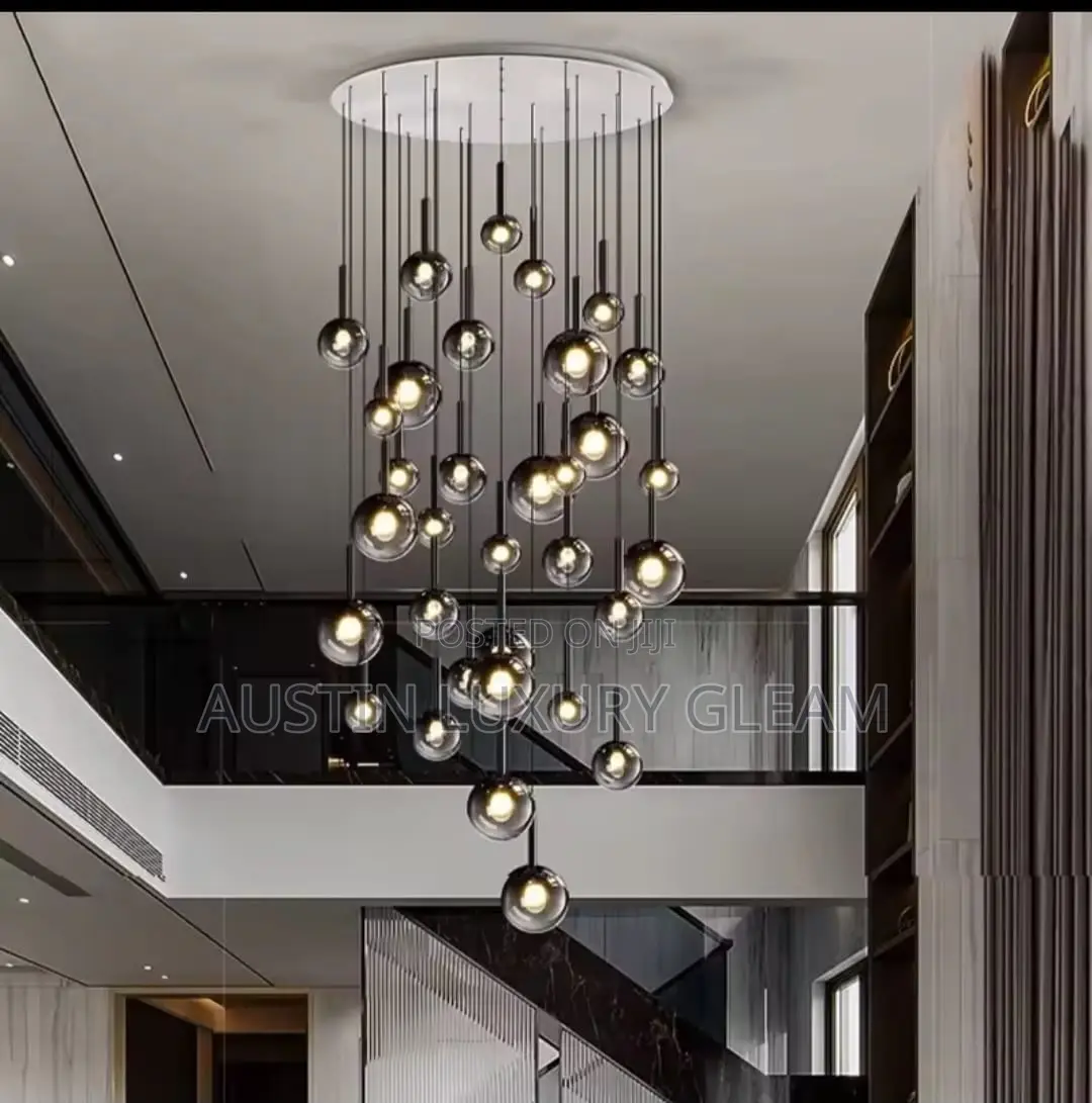 800mm Black Drop Pendant Light