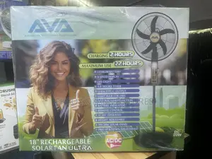Ava 18-Inch Rechargeable Solar Fan