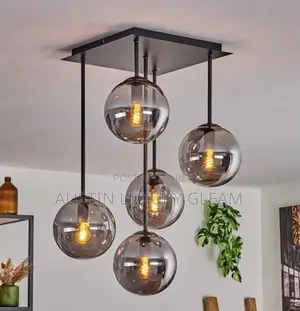 Smoky Glass Chandelier