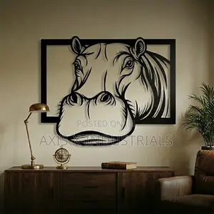 Out-of-Frame Wall Art (Hippo)