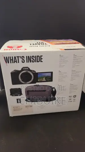 Canon R50 Camera With 18-45 Kit Lens, 64 Gb Memory Card, Battery, Etc