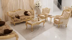 Luxury Royal Set of Chair With Center Table and Two Stool