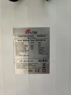 180w Mono Solar Panels